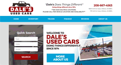 Desktop Screenshot of dalescars.com